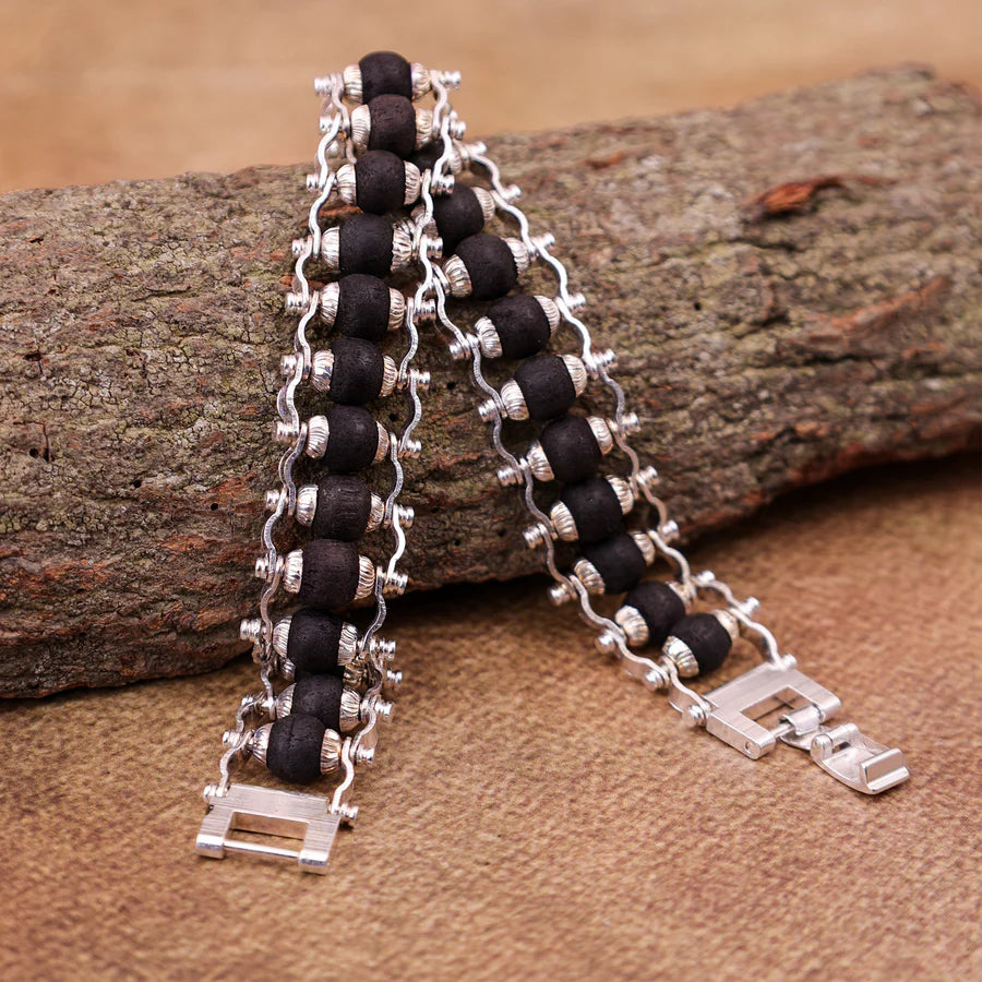 Silver Plated Karungali Bracelet